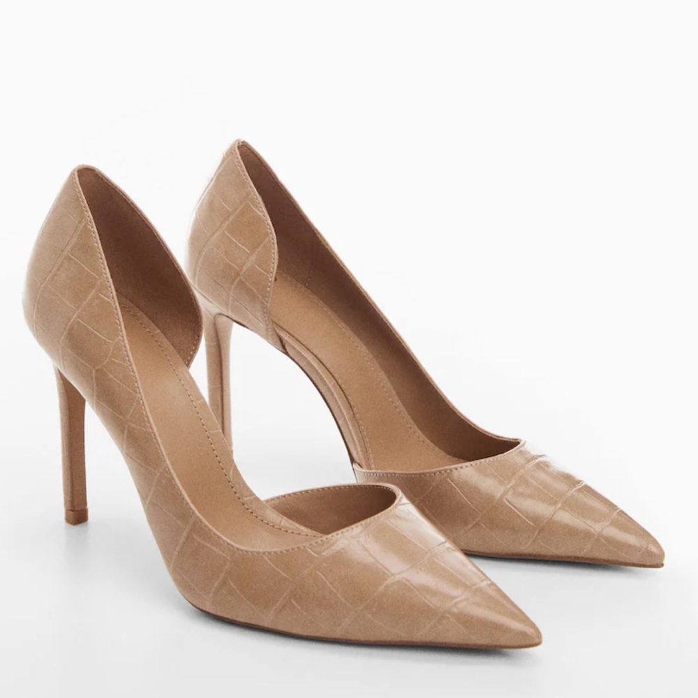 Mango Asymmetrical heeled shoes size 38